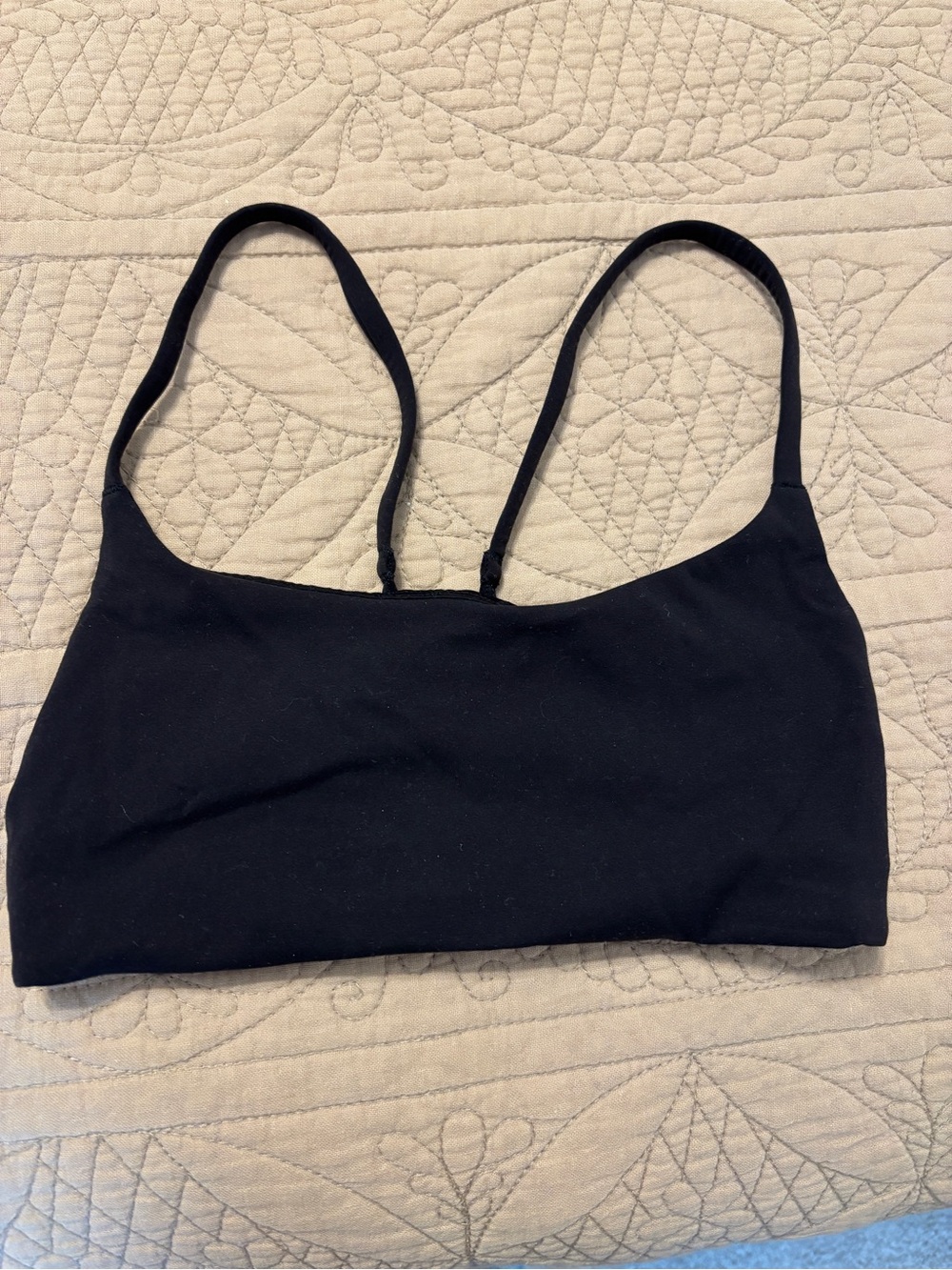 Lululemon Wunder Train Strappy Racer Bra in Black
